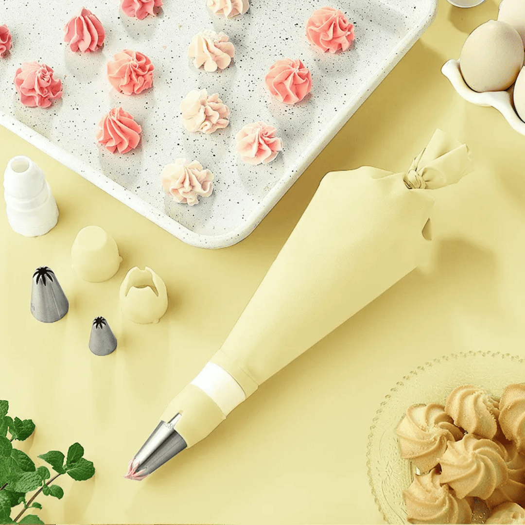 Eco-Friendly Cake Decorating Coupler Set - Large & Small Piping Bag